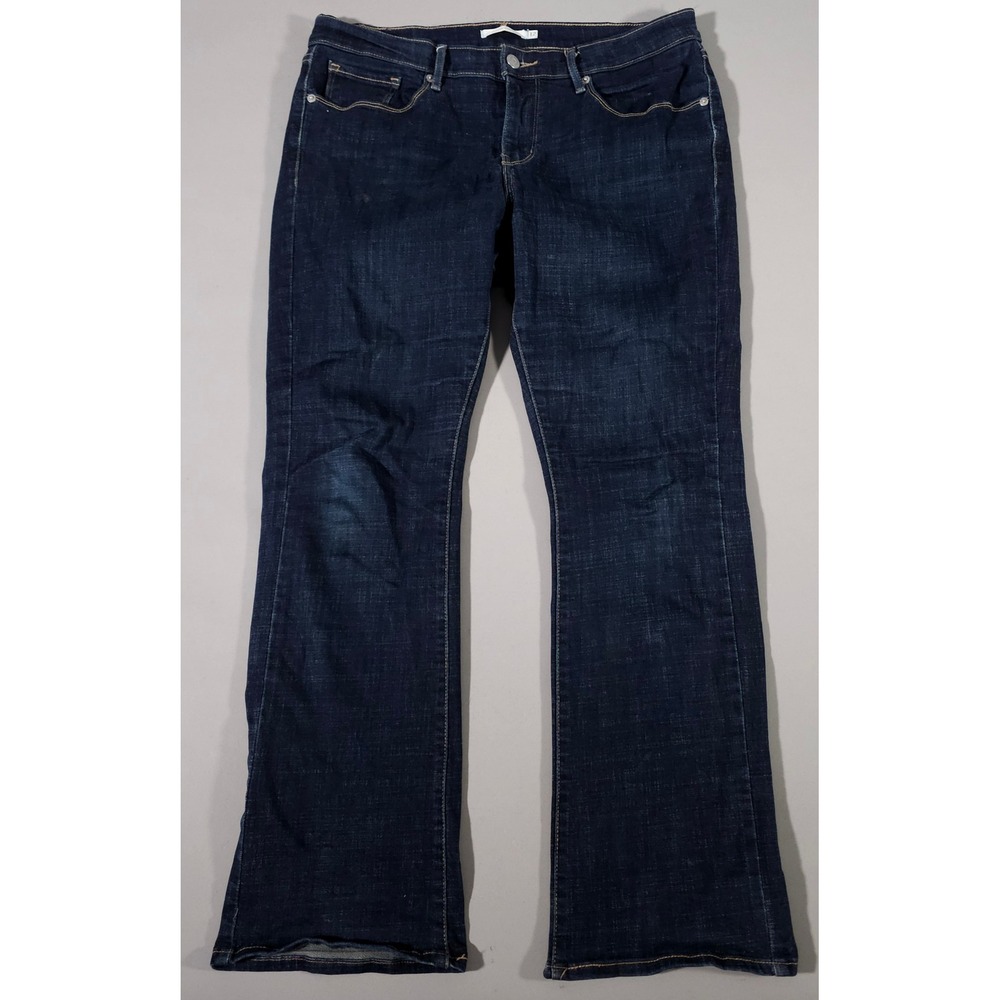 Levi's Classic Bootcut Jeans Womens 12S Dark Wash Indigo Denim Stretch 31x30